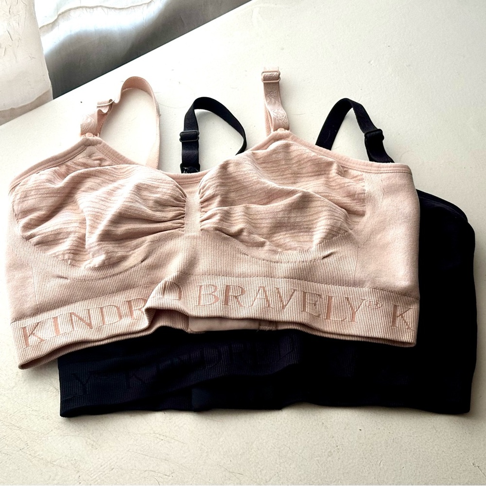 Kindred Bravely Sublime Hand Free Bra Set - Pink & Black